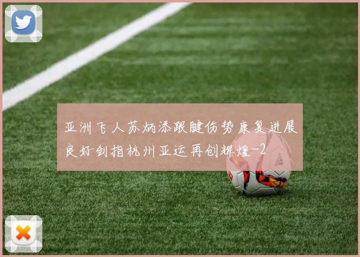 亚洲飞人苏炳添跟腱伤势康复进展良好剑指杭州亚运再创辉煌